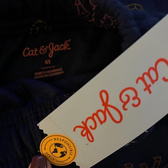 CAT & JACK -Baby- Printed Fleece Pull-on Pants - Picture 2 of 6